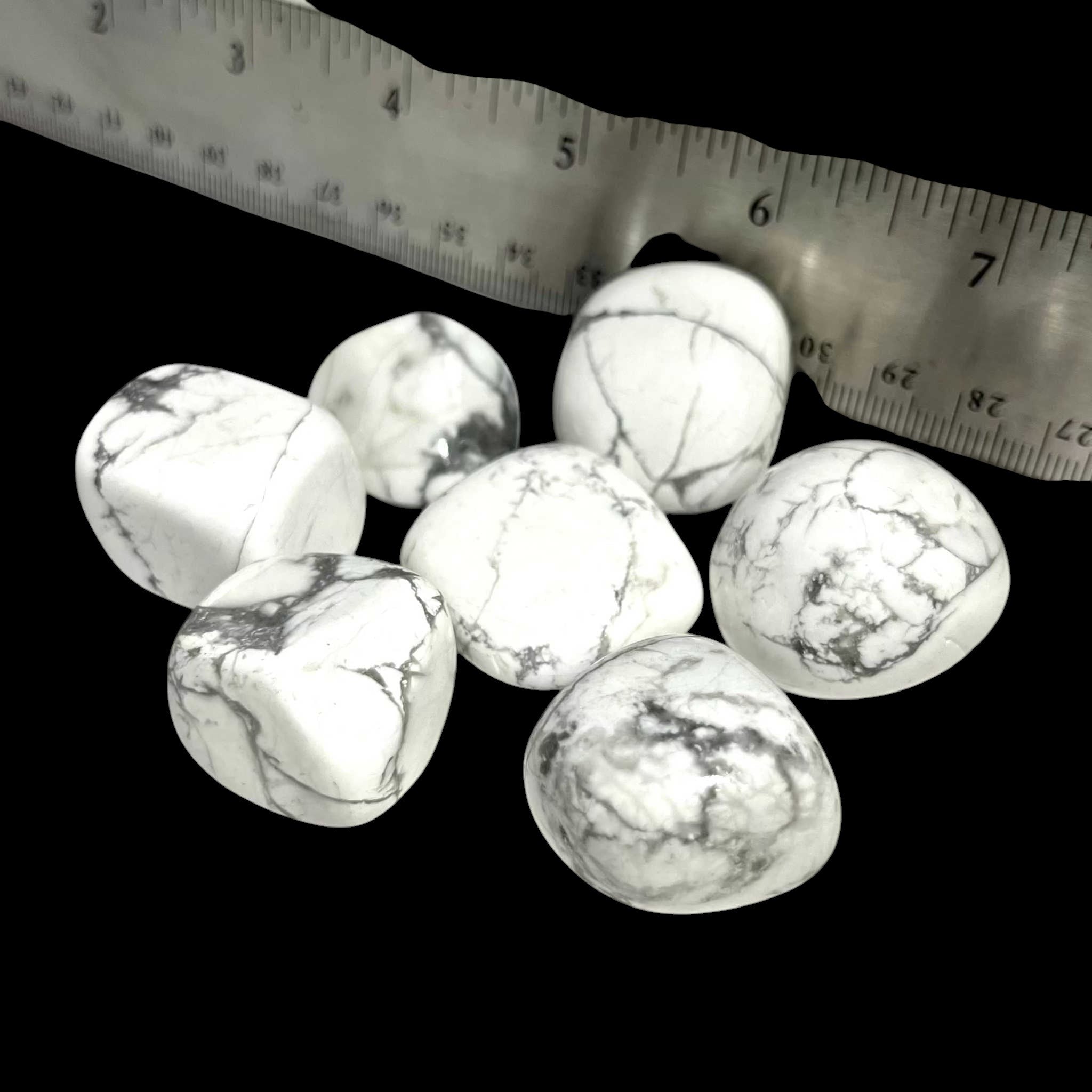 White Howlite Tumbled Stone