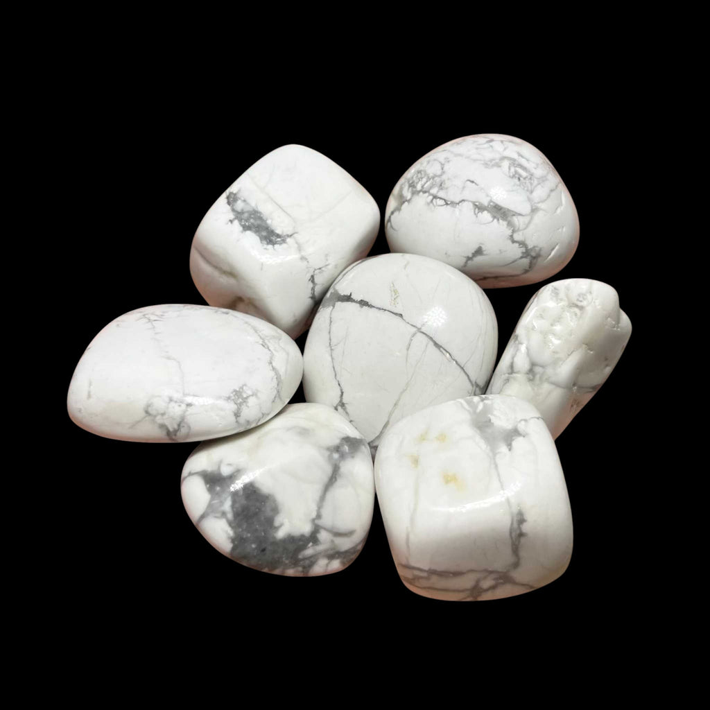 White Howlite Tumbled Stone