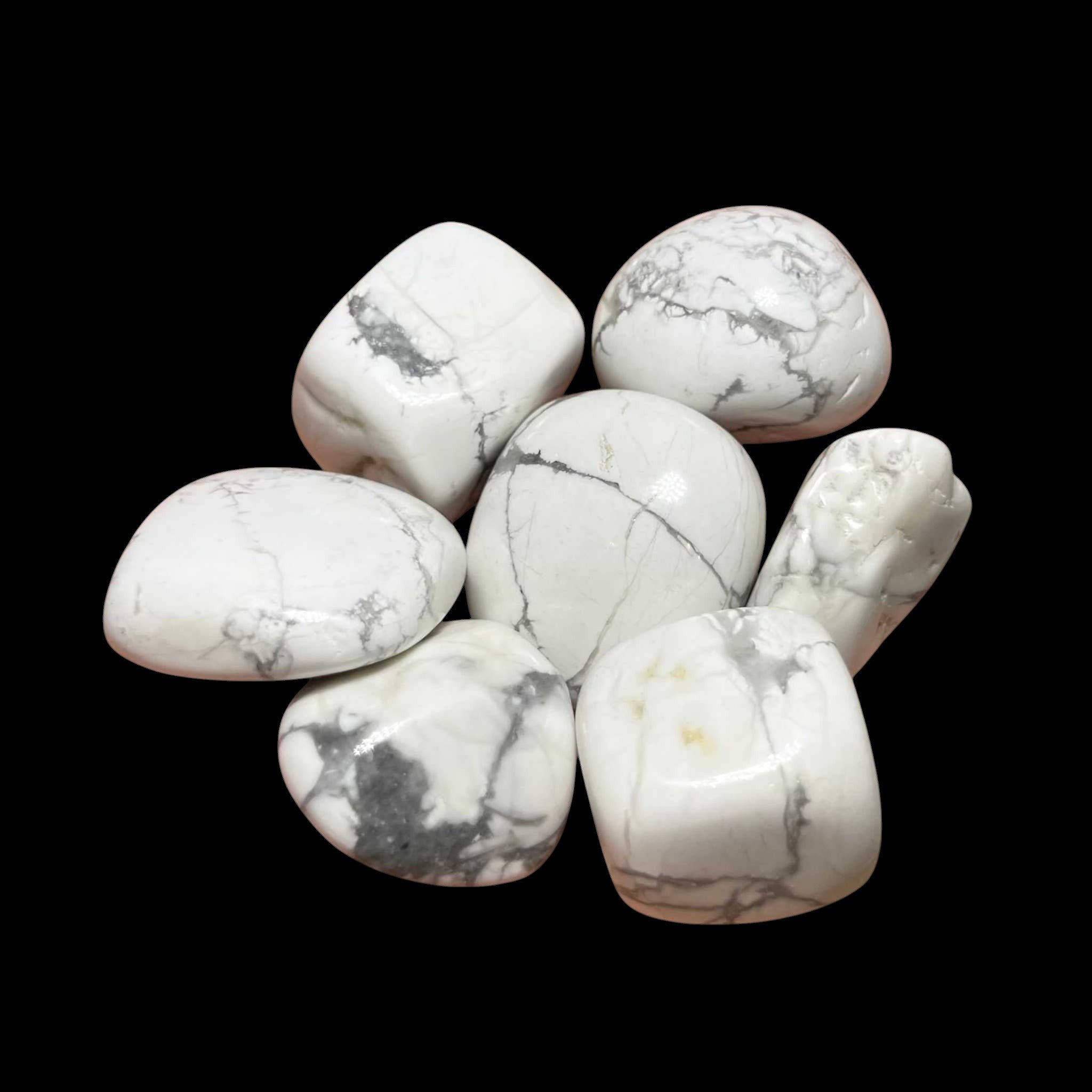 White Howlite Tumbled Stone