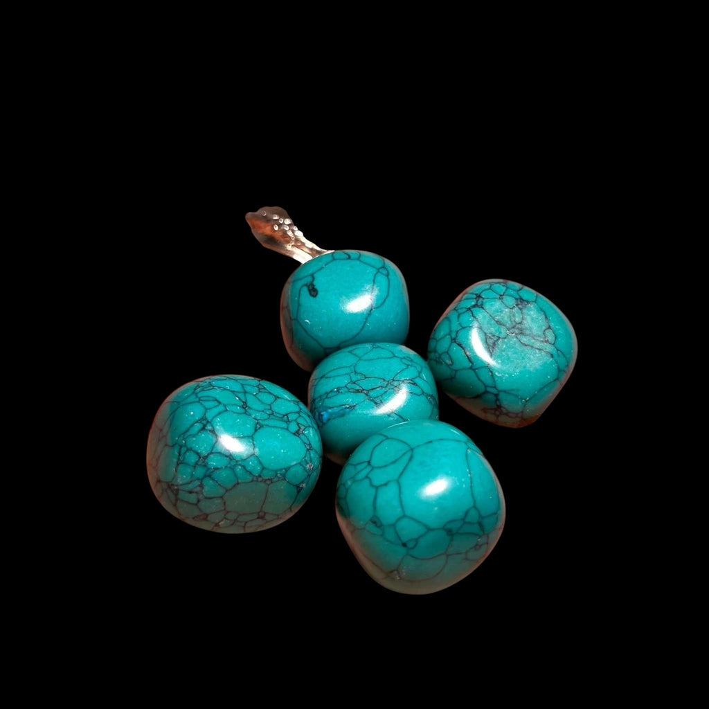 Blue Howlite Tumbled stone