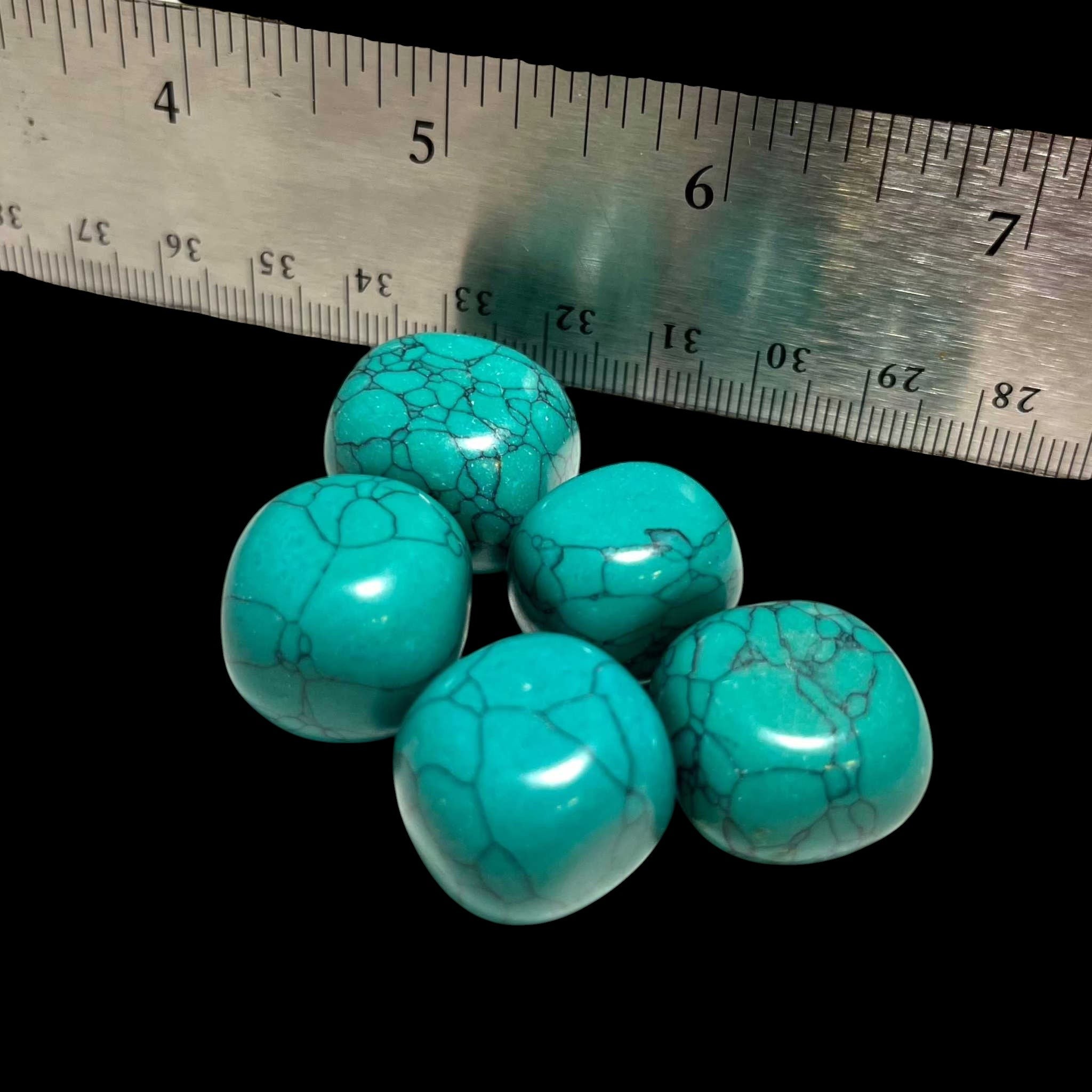 Blue Howlite Tumbled stone
