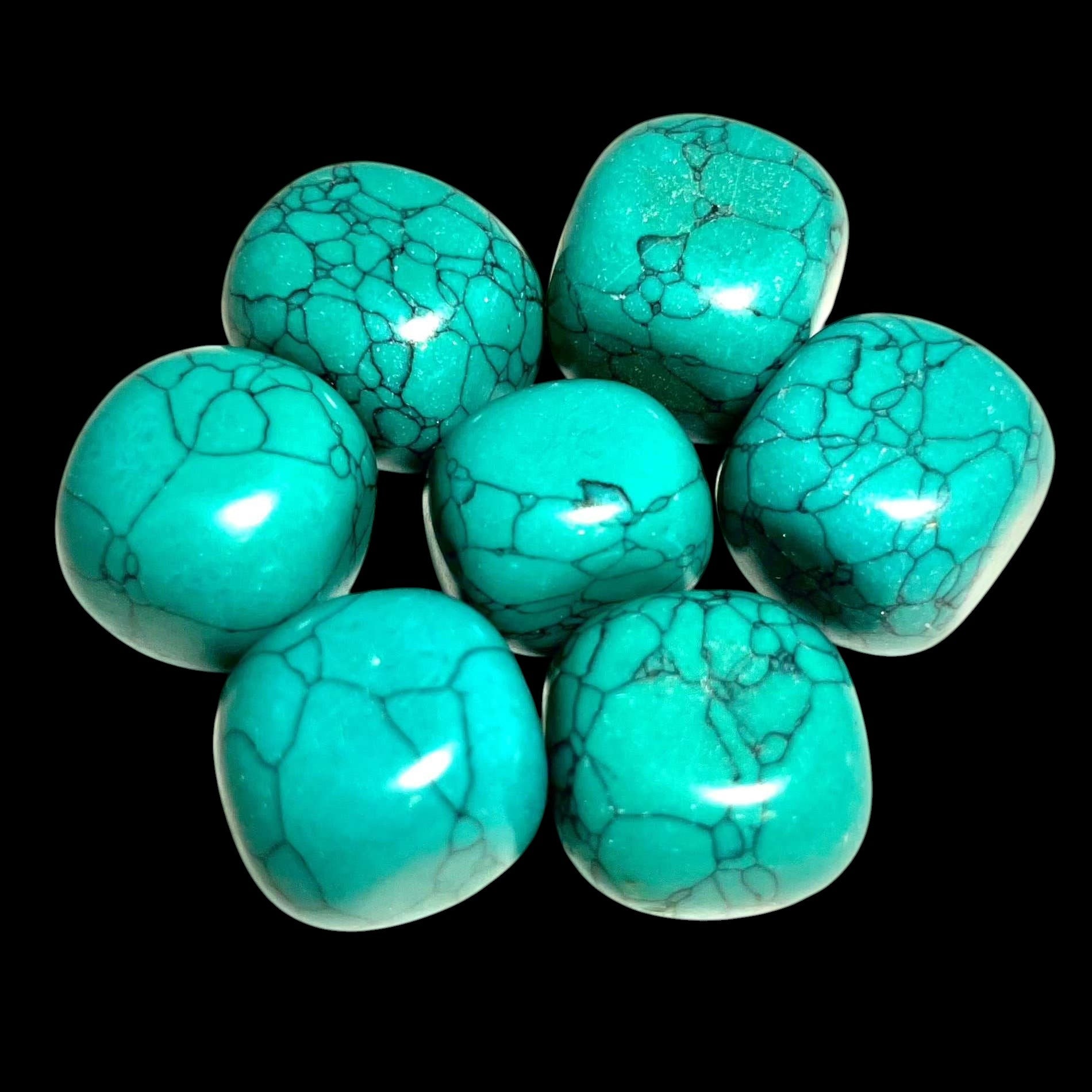 Blue Howlite Tumbled stone