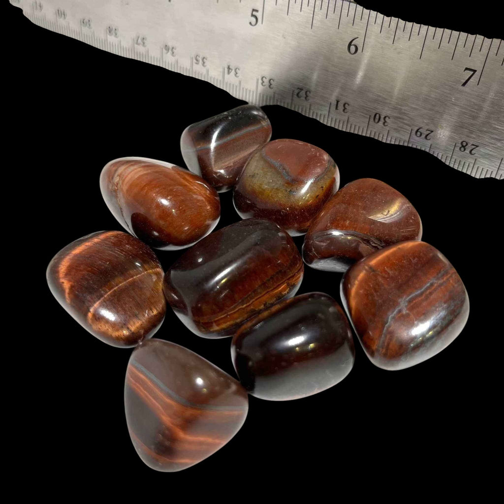 Red Tiger Eye Tumbled Pocket Stone
