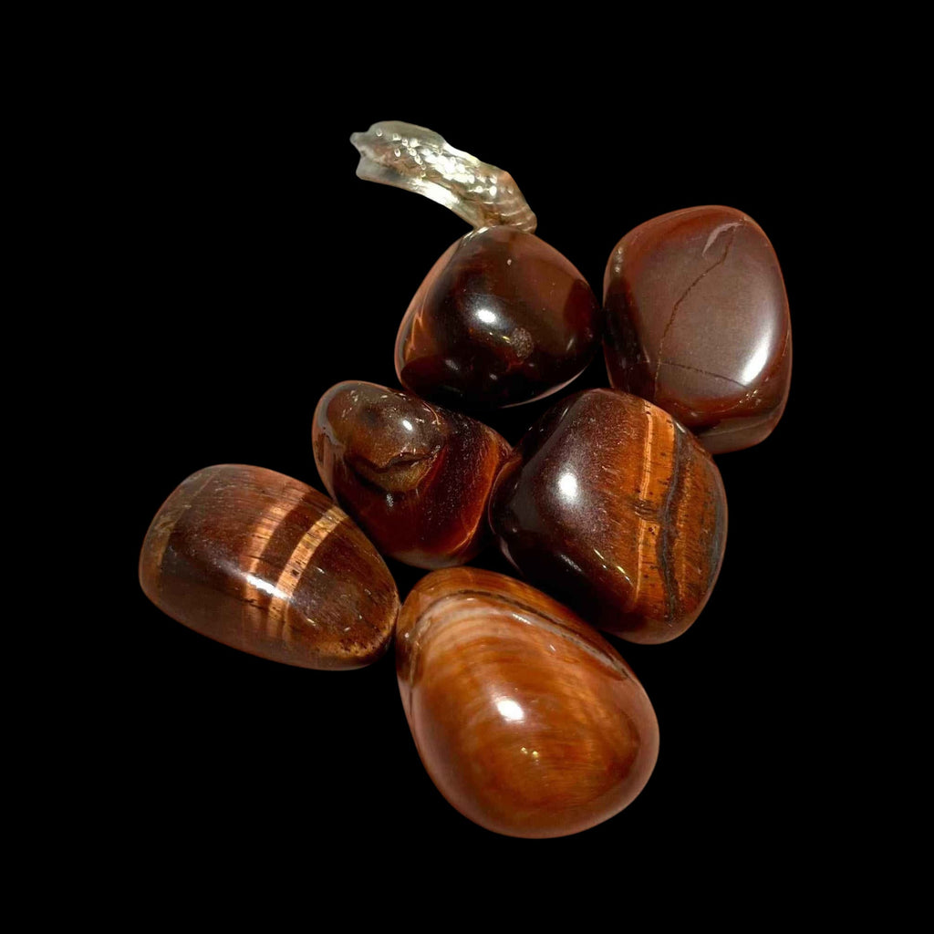 Red Tiger Eye Tumbled Pocket Stone