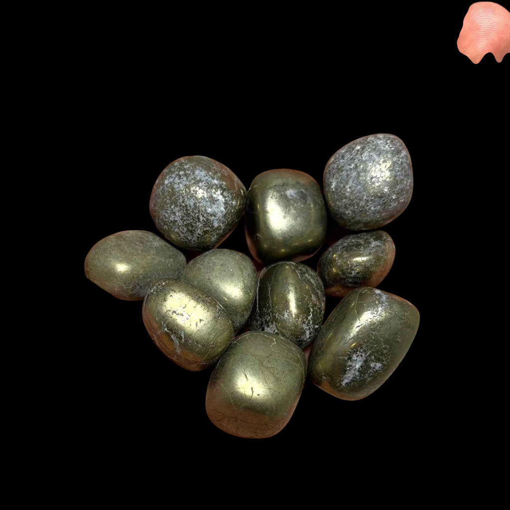 Pyrite Tumbled Stone