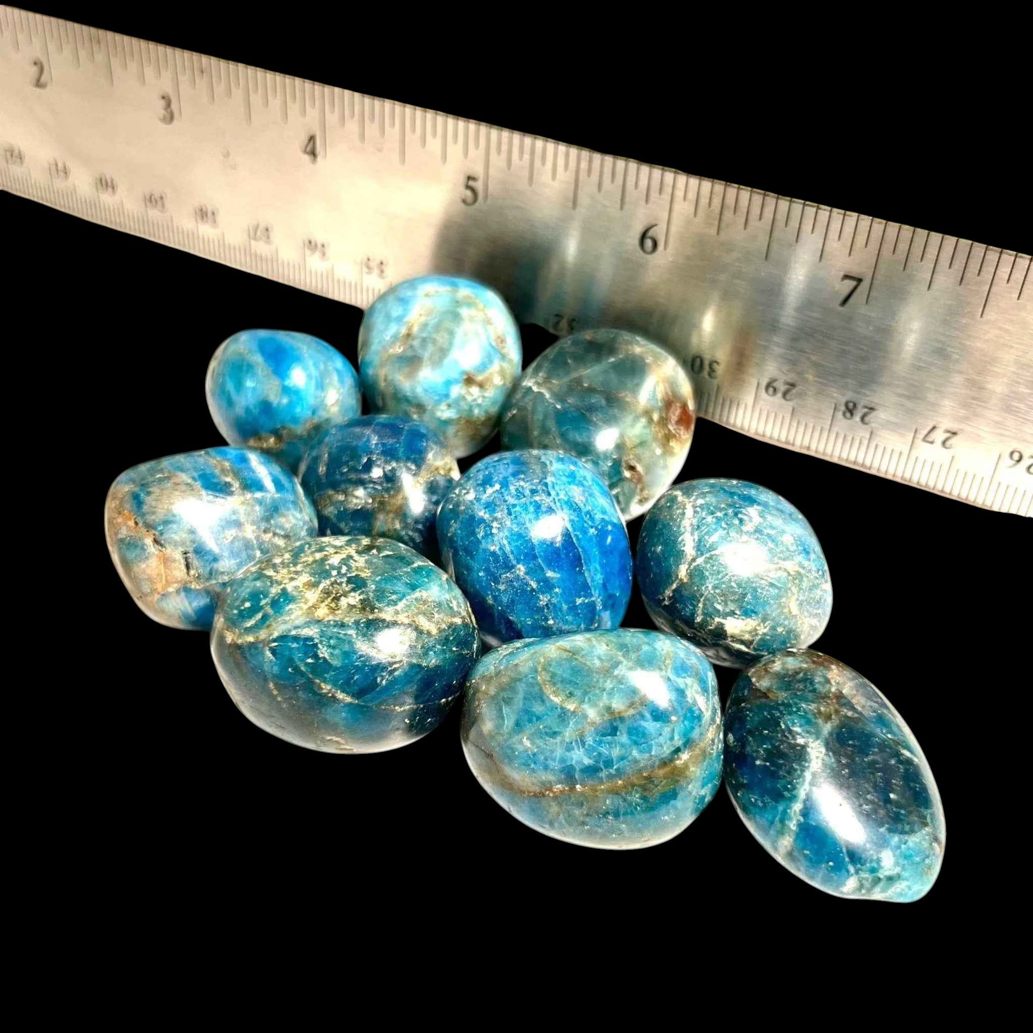 Blue Apatite Tumbled Stone