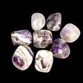 Chevron Amethyst Tumbled Stone
