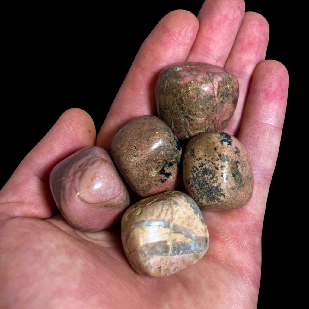 Rhodonite Tumbled Pocket Stone