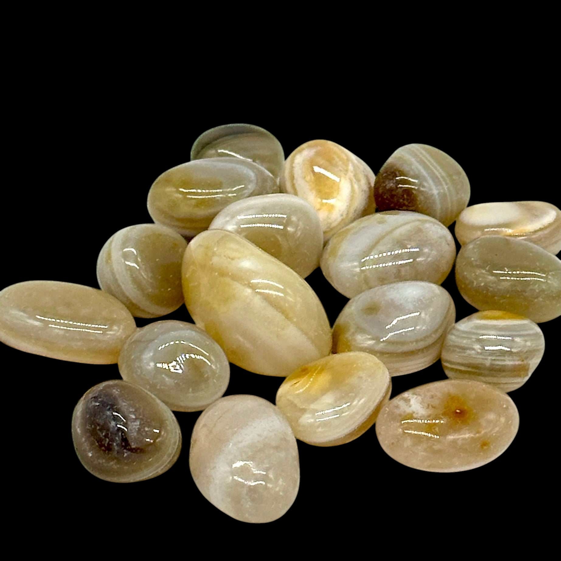 Banded Agate Tumbled Stone