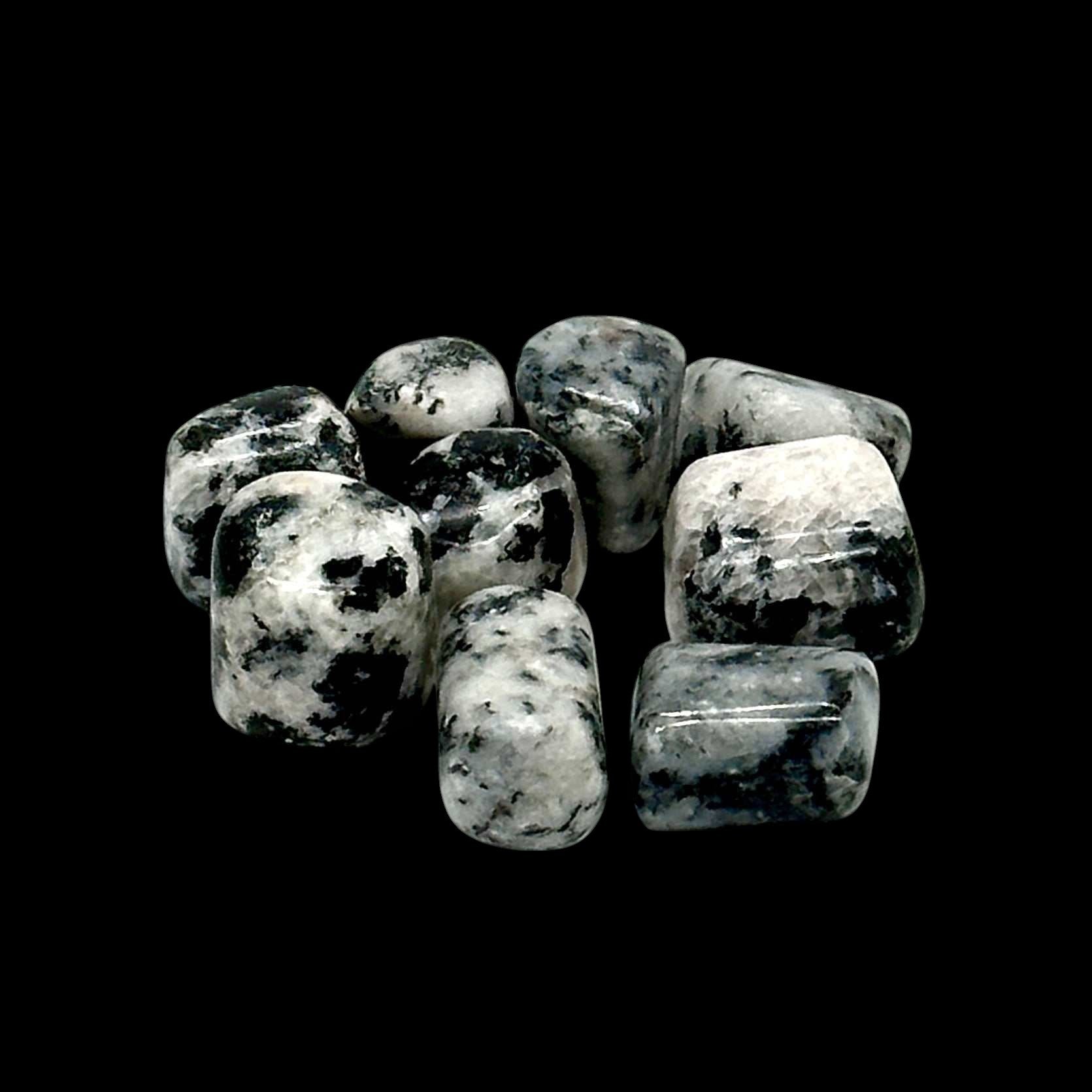 Tourmalinated Quartz (Hand Polished) Tumbled Stone