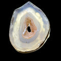 Pink Agate Geode Slice Ring – Sterling Silver – Size 9