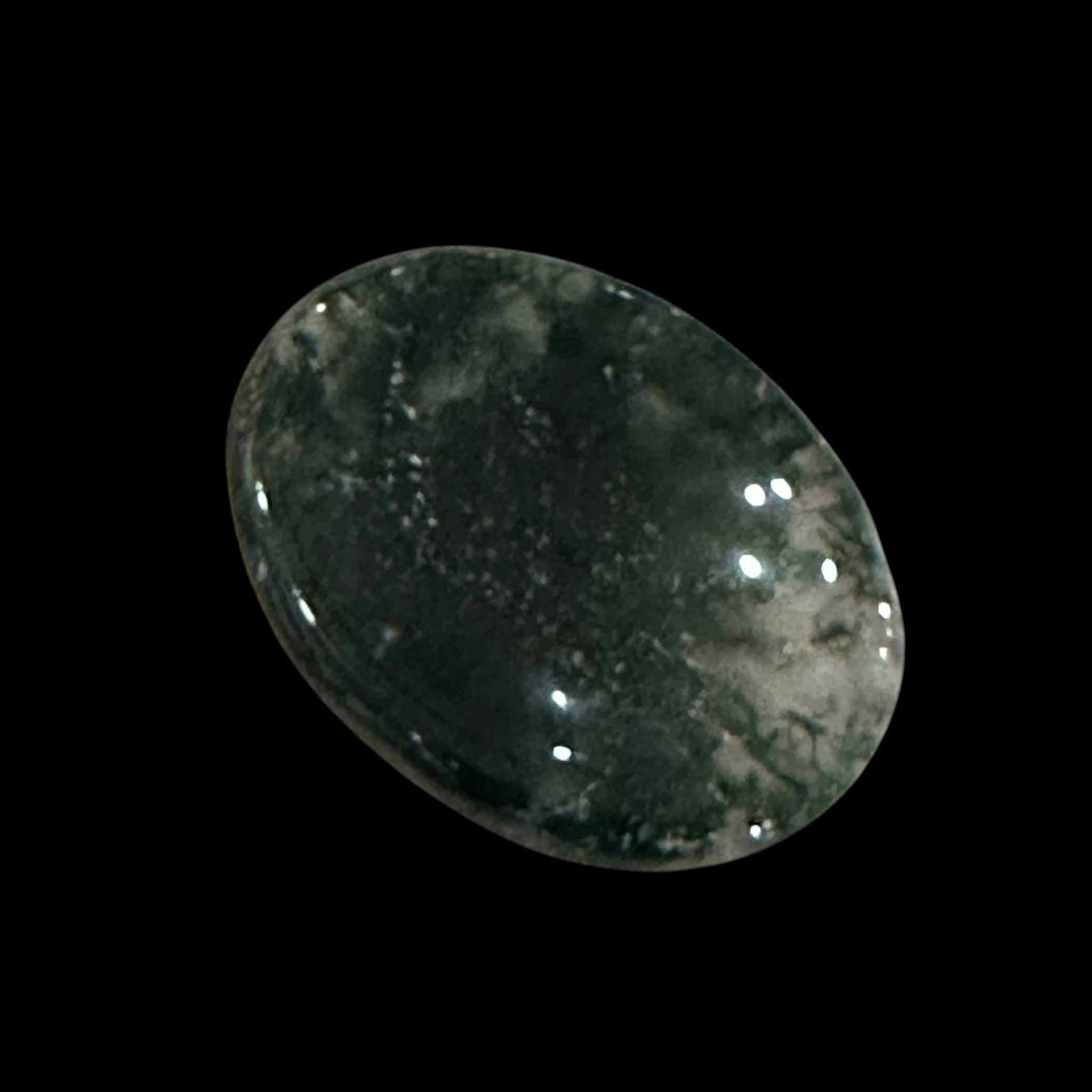 Moss Agate Comfort Stone