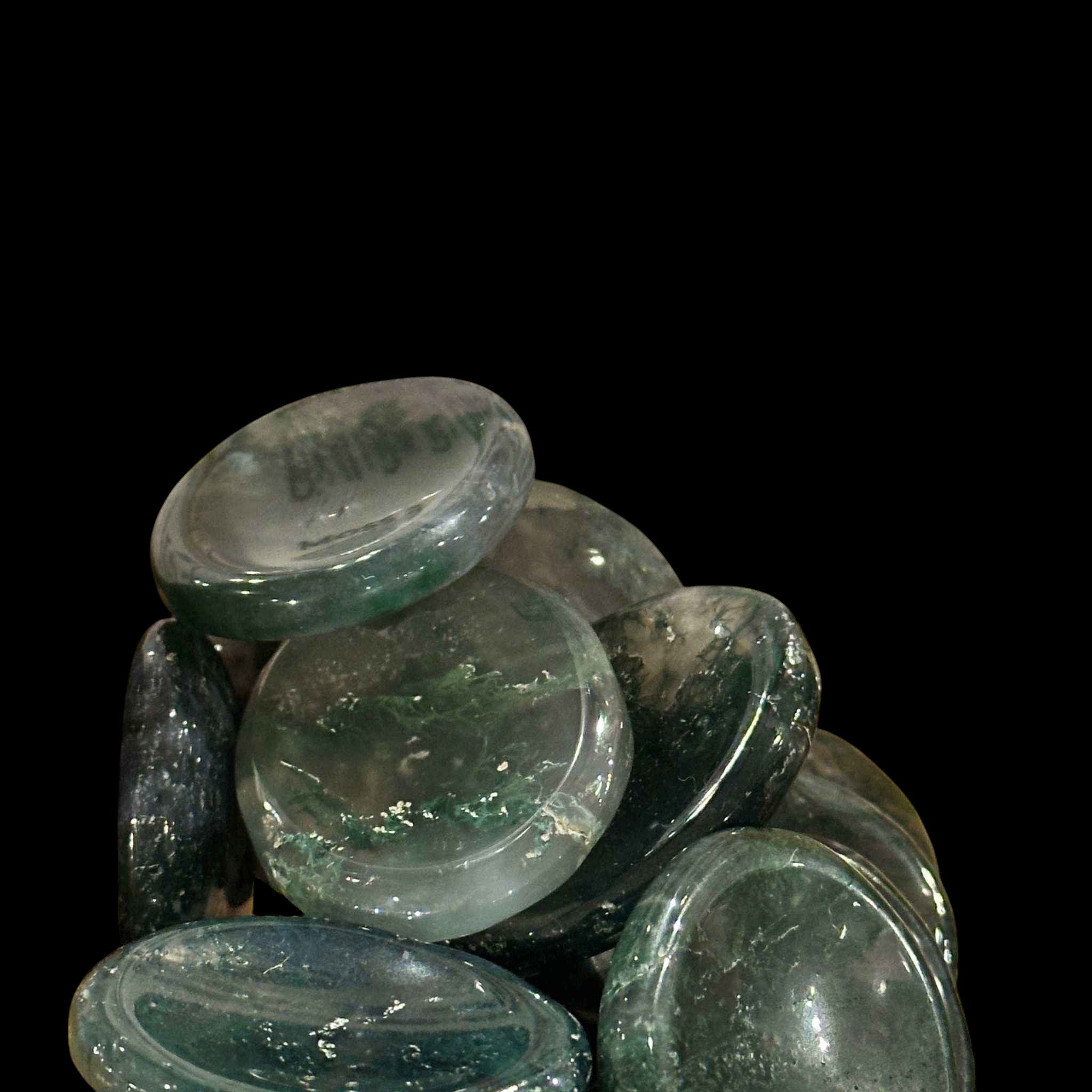 Moss Agate Comfort Stone