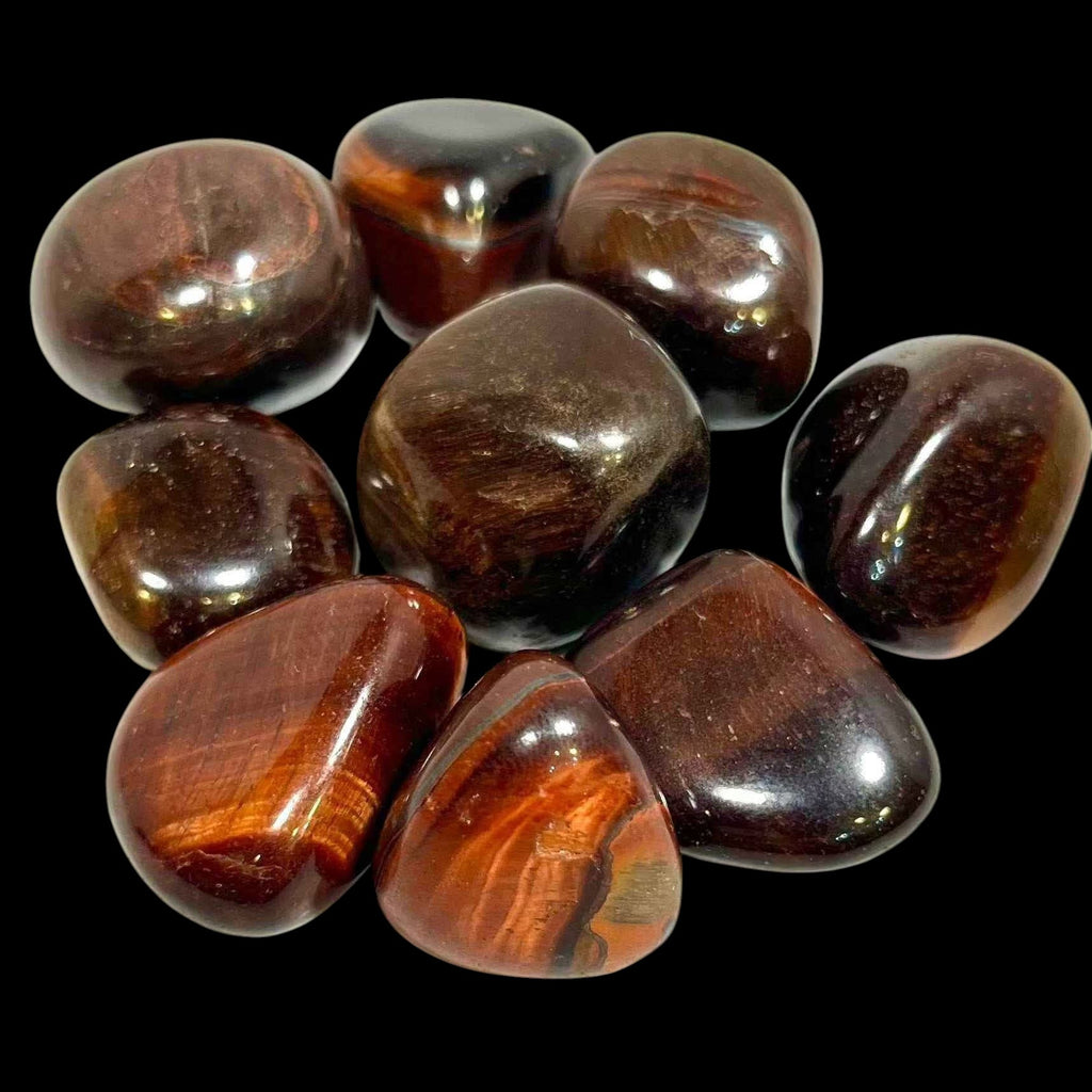 Red Tiger Eye Tumbled Pocket Stone