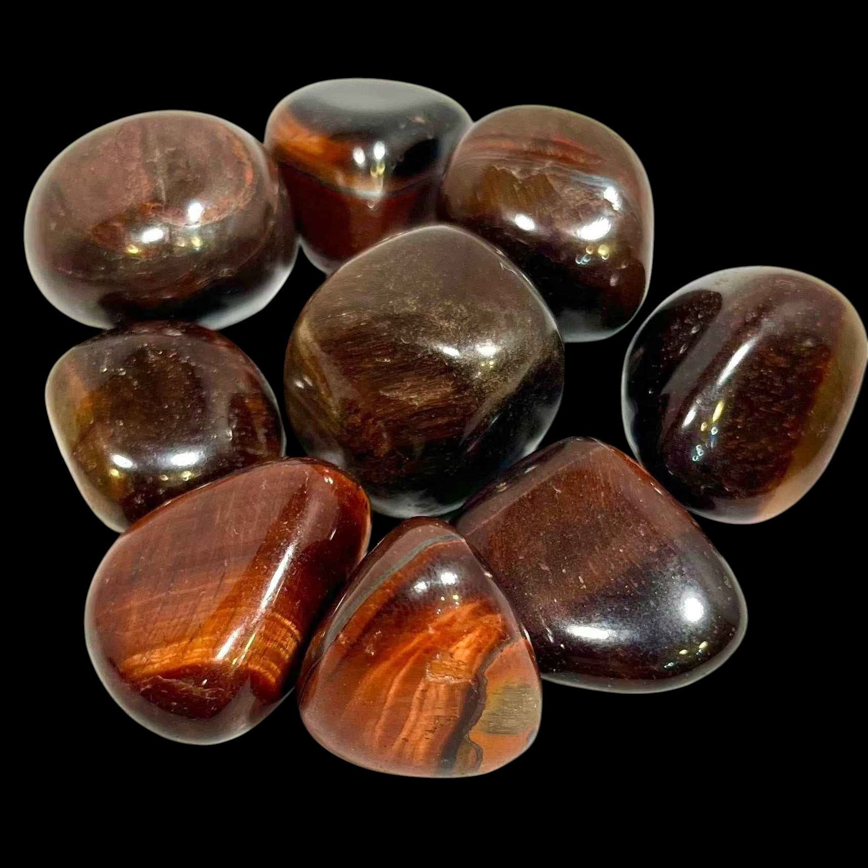 Red Tiger Eye Tumbled Pocket Stone