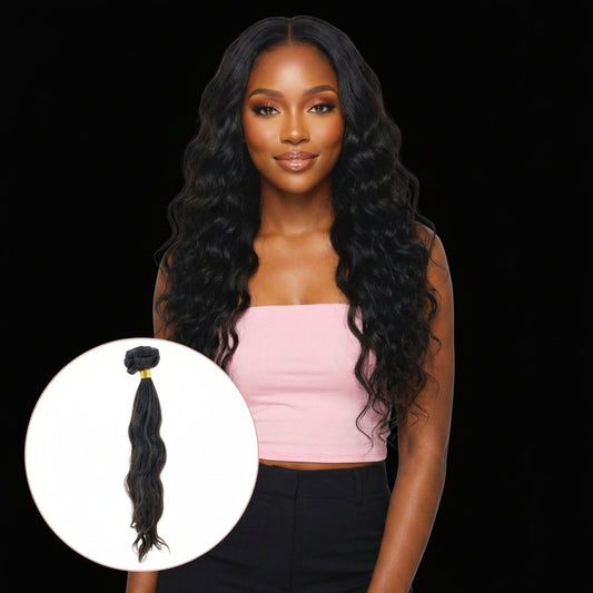 Indian Curly Natural Black Clip-in 100% Human Hair Extensions by Private Label