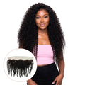 Jerry Curl 13x4 Transparent Lace Human Hair Frontal by Private Label