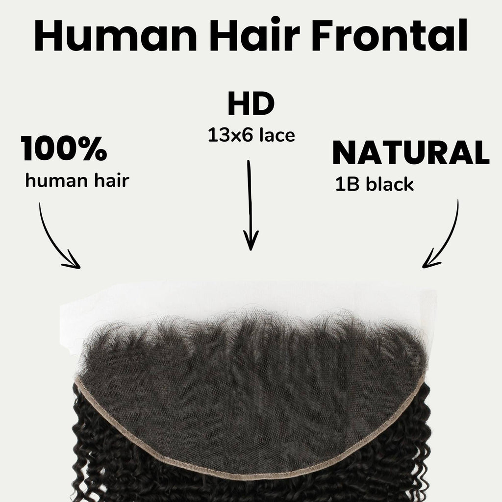 Jerry Curl 13x6 HD Lace Human Hair Frontal by Private Label
