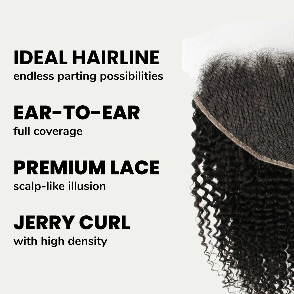 Jerry Curl 13x6 HD Lace Human Hair Frontal by Private Label