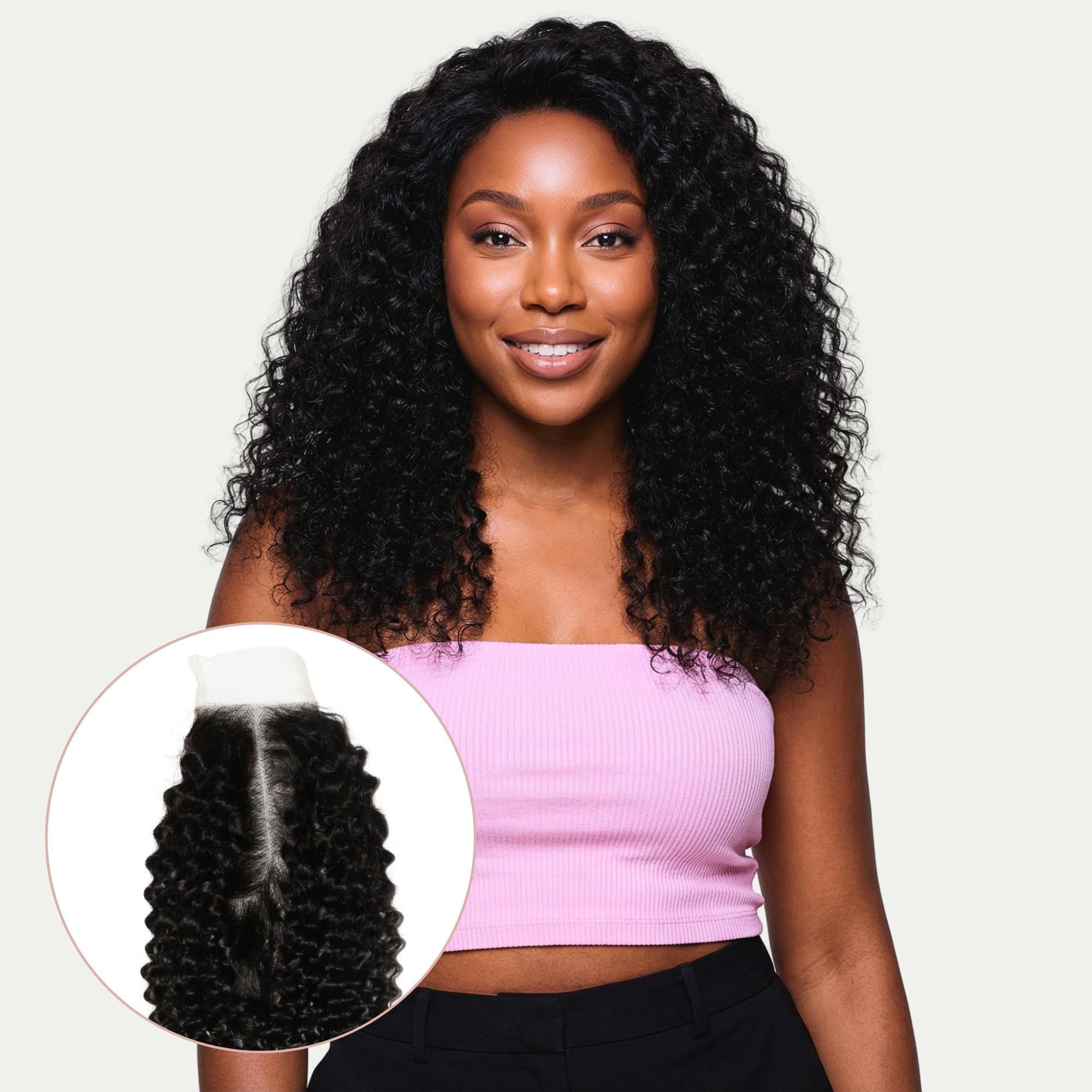 Jerry Curl 2x6 Transparent Lace Human Hair Closure by Private Label