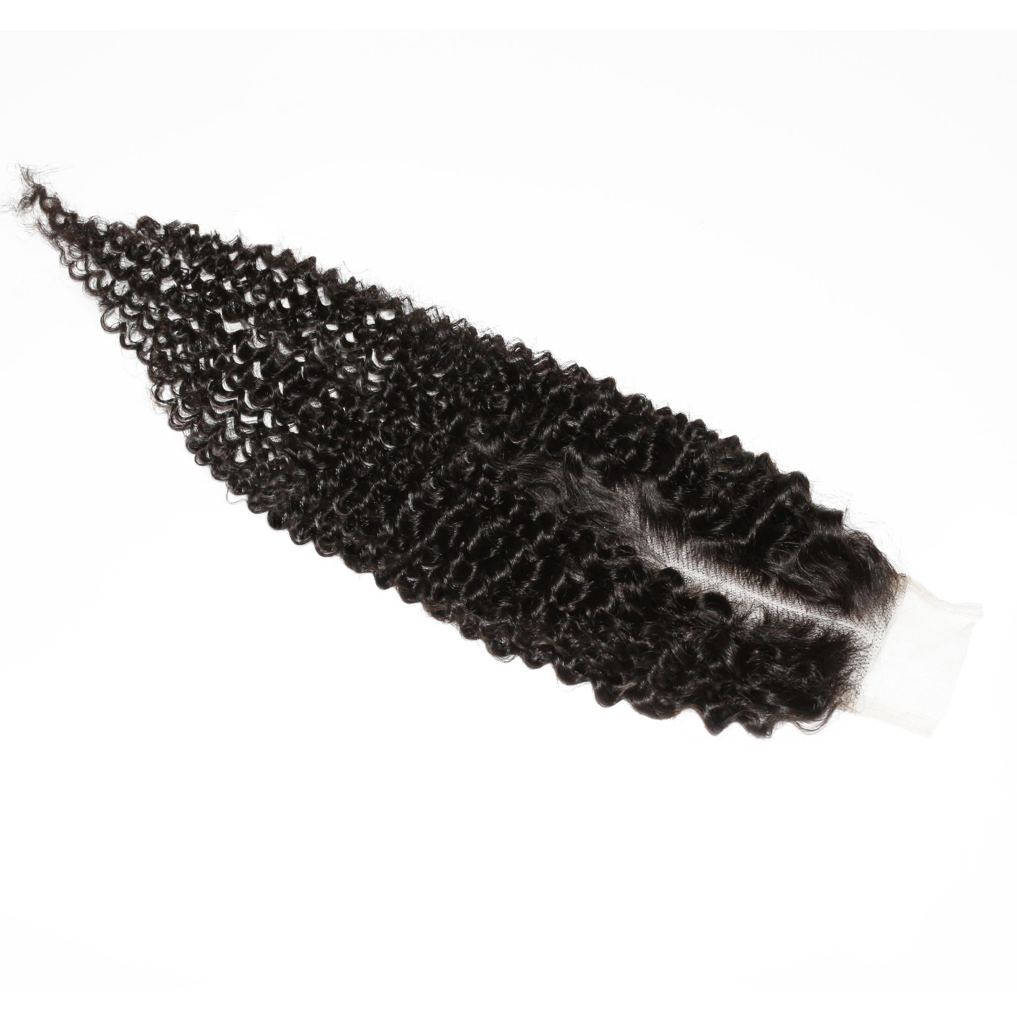 Jerry Curl 2x6 Transparent Lace Human Hair Closure by Private Label