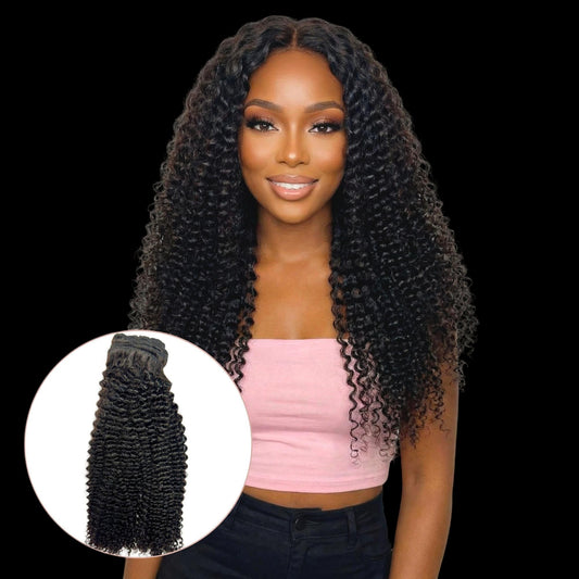 Jerry Curl Clip-In 100% Human Hair Extensions by Private Label