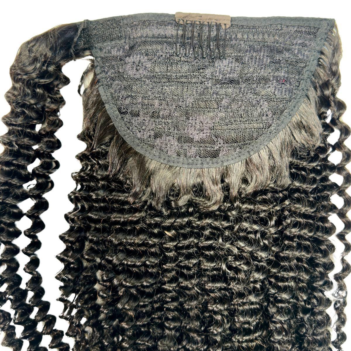 Jerry Curl 100% Human Hair Ponytail Extension by Private Label