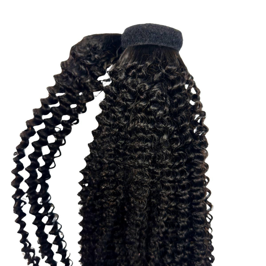 Jerry Curl 100% Human Hair Ponytail Extension by Private Label