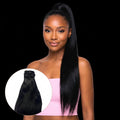 Jet Black 100% Human Hair Ponytail Extension by Private Label