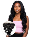 Jet Black Body Wave 13x4 HD Lace Human Hair Frontal by Private Label