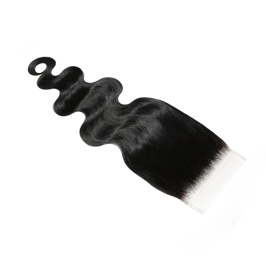 Jet Black Body Wave 5x5 HD Lace Human Hair Closure by Private Label
