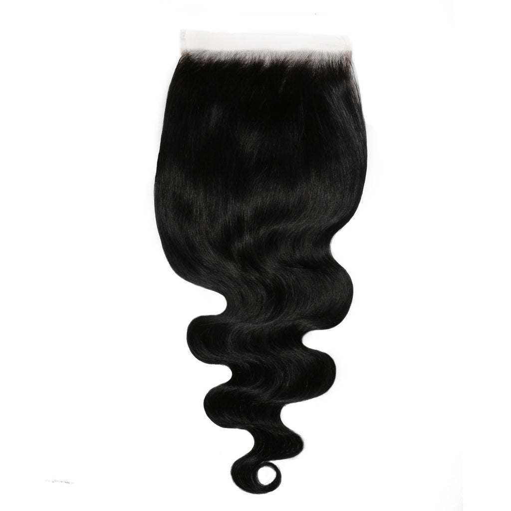 Jet Black Body Wave 6x6 HD Lace Human Hair Closure by Private Label