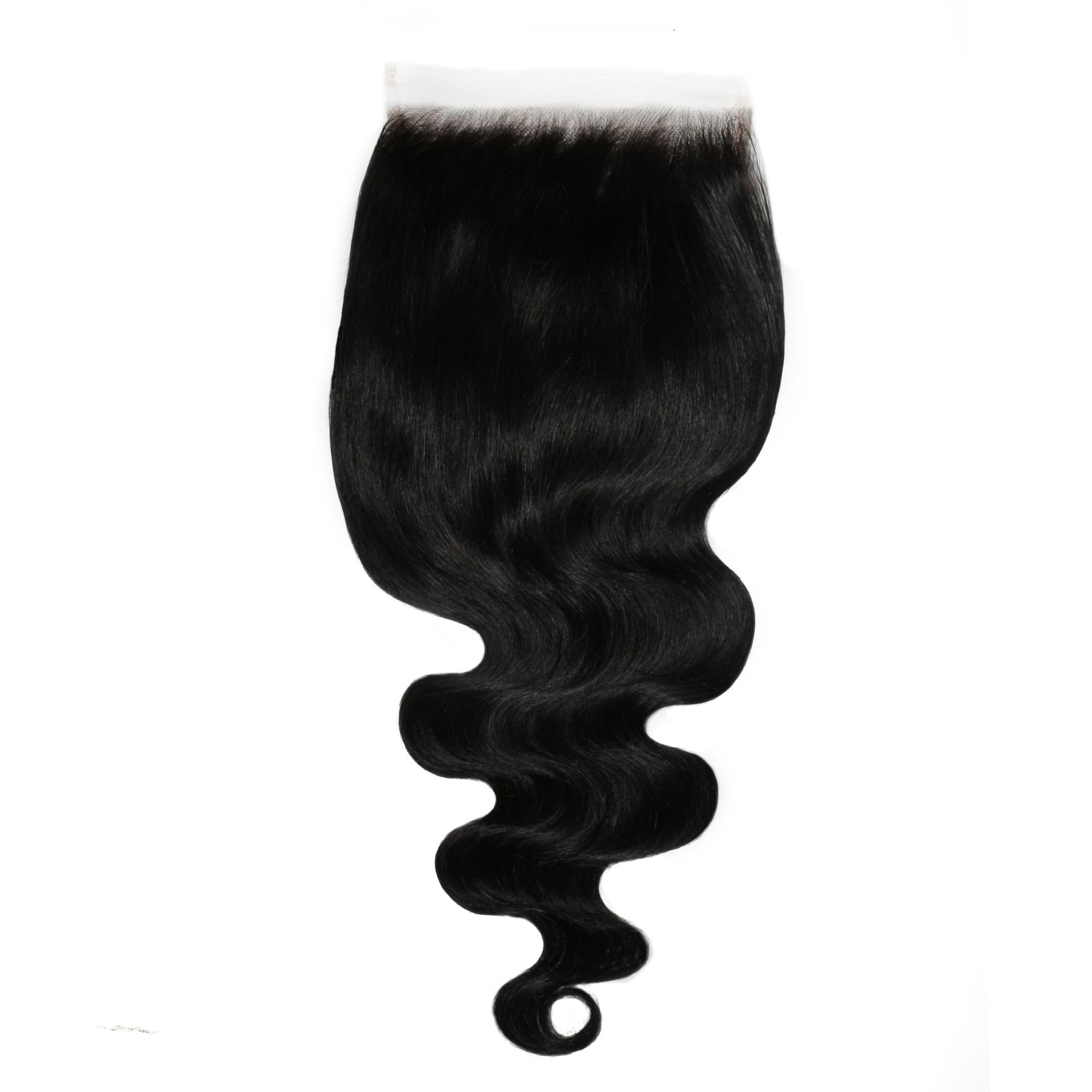Jet Black Body Wave 6x6 HD Lace Human Hair Closure by Private Label