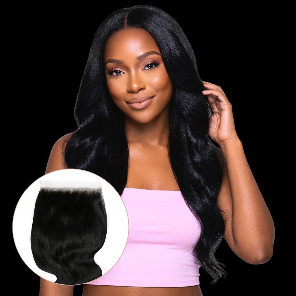 Jet Black Body Wave 6x6 HD Lace Human Hair Closure by Private Label