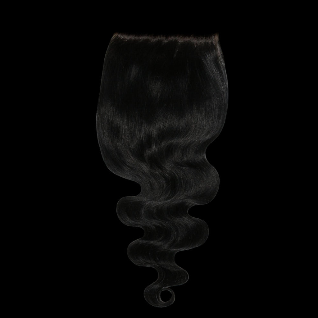 Jet Black Body Wave 6x6 HD Lace Human Hair Closure by Private Label