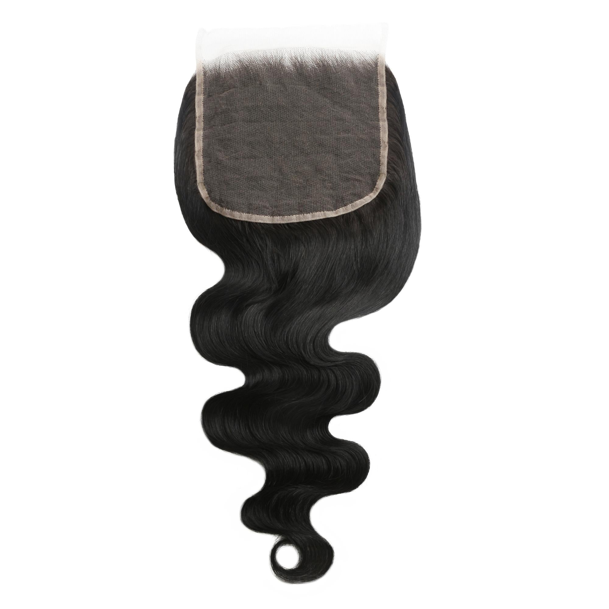 Jet Black Body Wave 6x6 HD Lace Human Hair Closure by Private Label