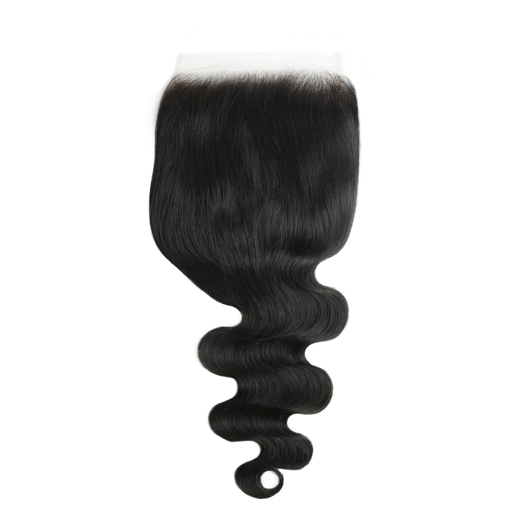Jet Black Body Wave 7x7 HD Lace Human Hair Closure by Private Label