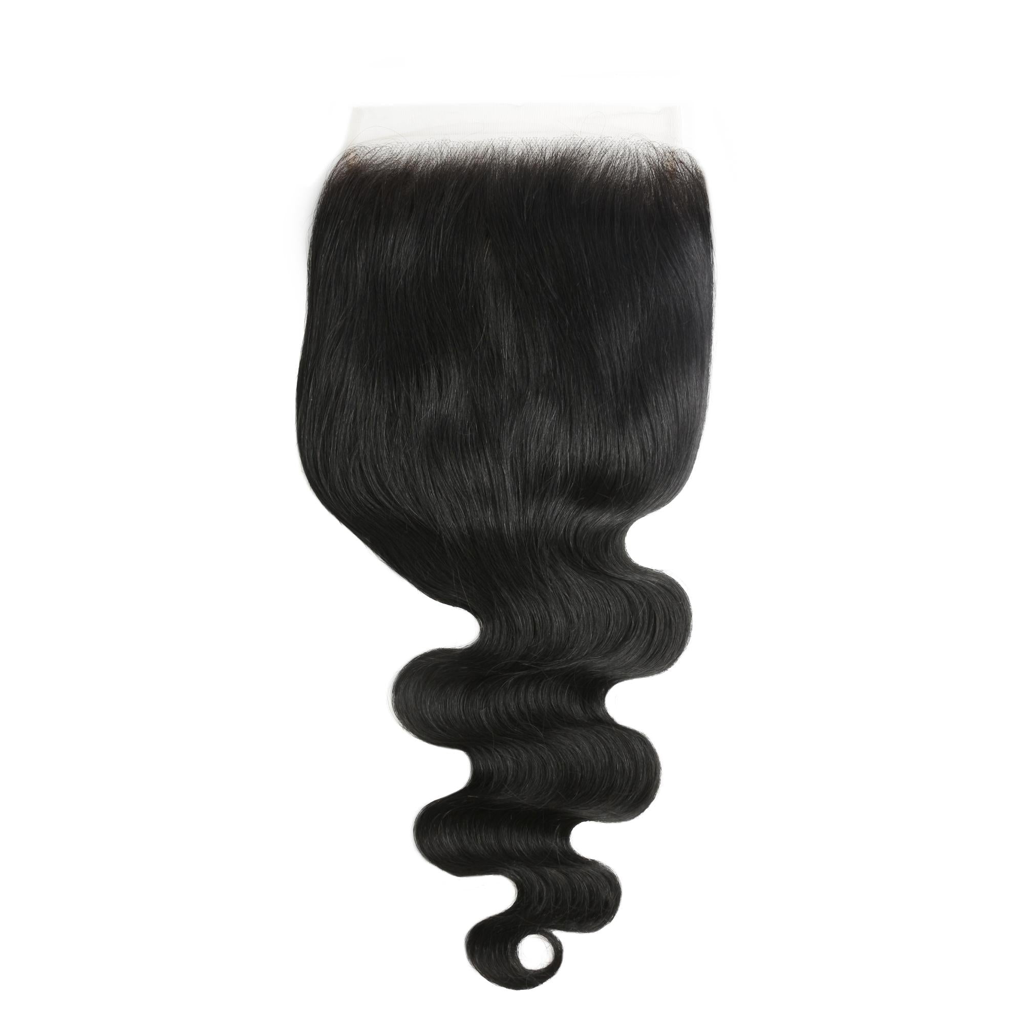 Jet Black Body Wave 7x7 HD Lace Human Hair Closure by Private Label