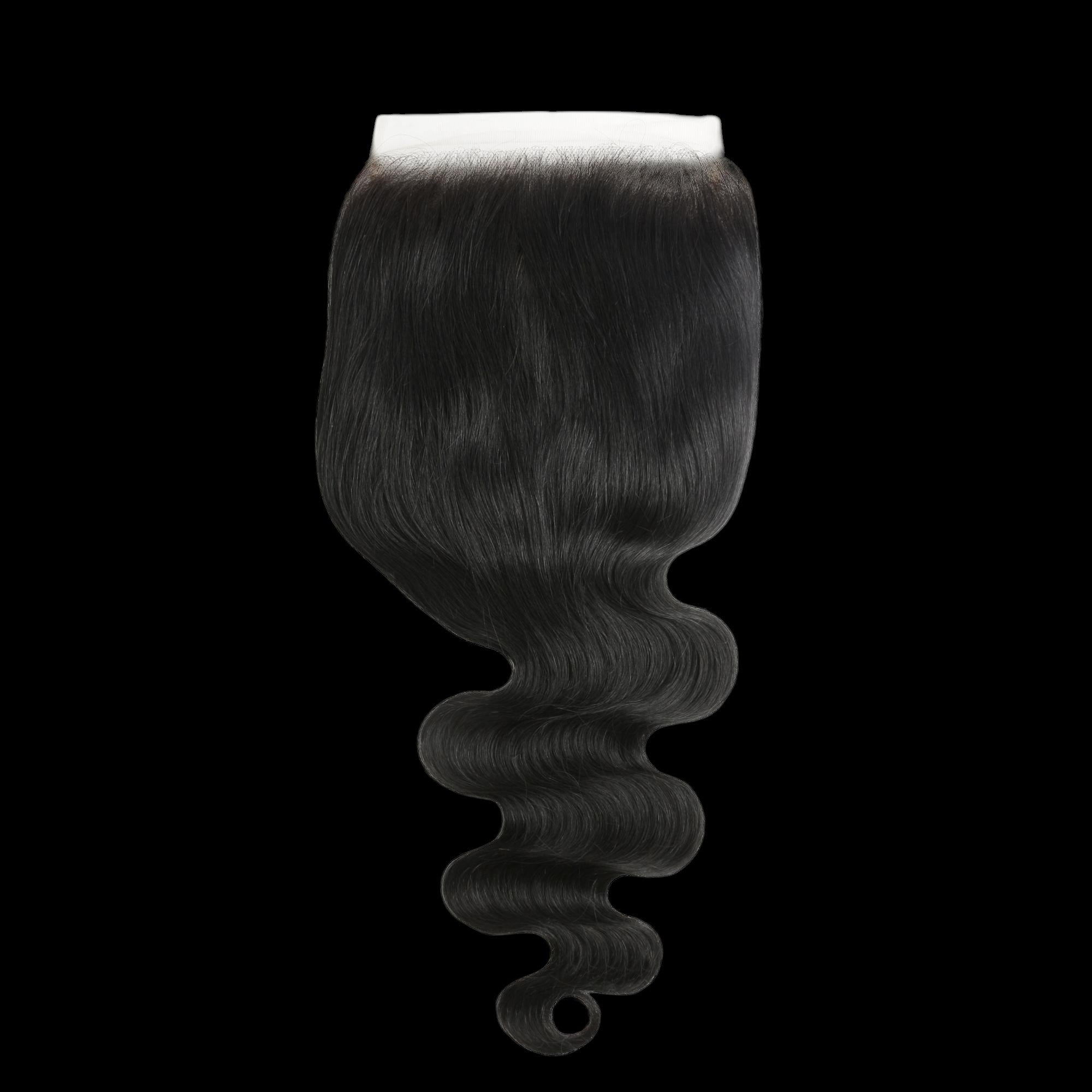 Jet Black Body Wave 7x7 HD Lace Human Hair Closure by Private Label
