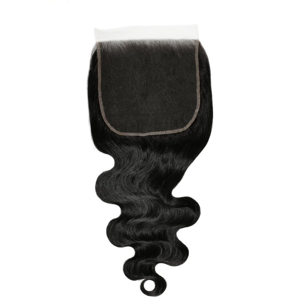 Jet Black Body Wave 7x7 HD Lace Human Hair Closure by Private Label