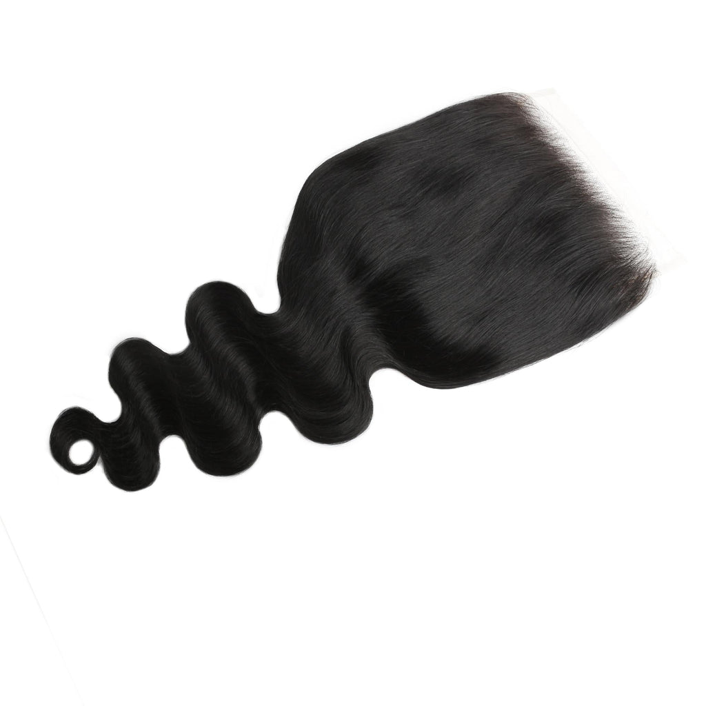 Jet Black Body Wave 7x7 HD Lace Human Hair Closure by Private Label