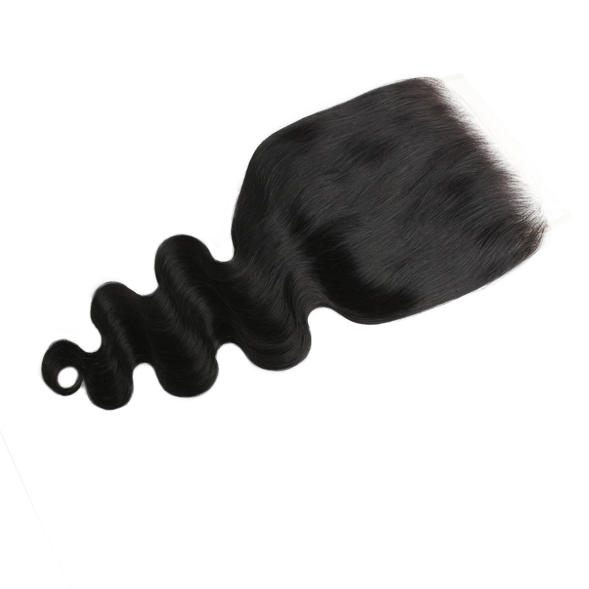 Jet Black Body Wave 7x7 HD Lace Human Hair Closure by Private Label