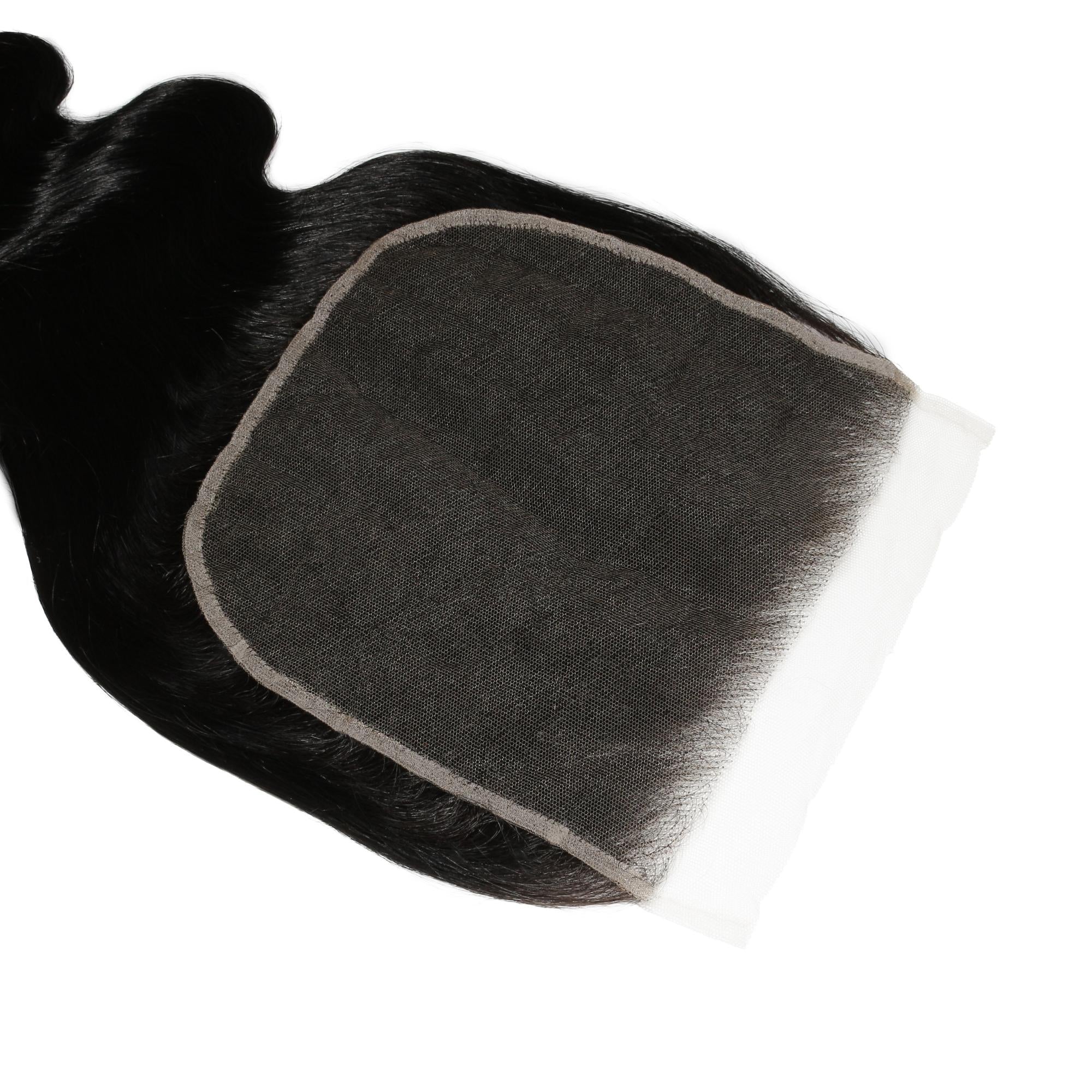 Jet Black Body Wave 7x7 HD Lace Human Hair Closure by Private Label