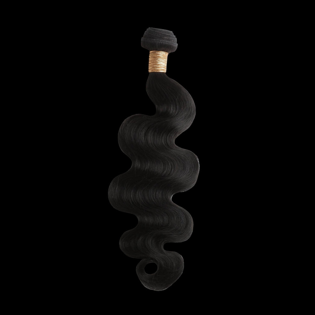 Jet Black Body Wave 100% Human Hair Bundles by Private Label