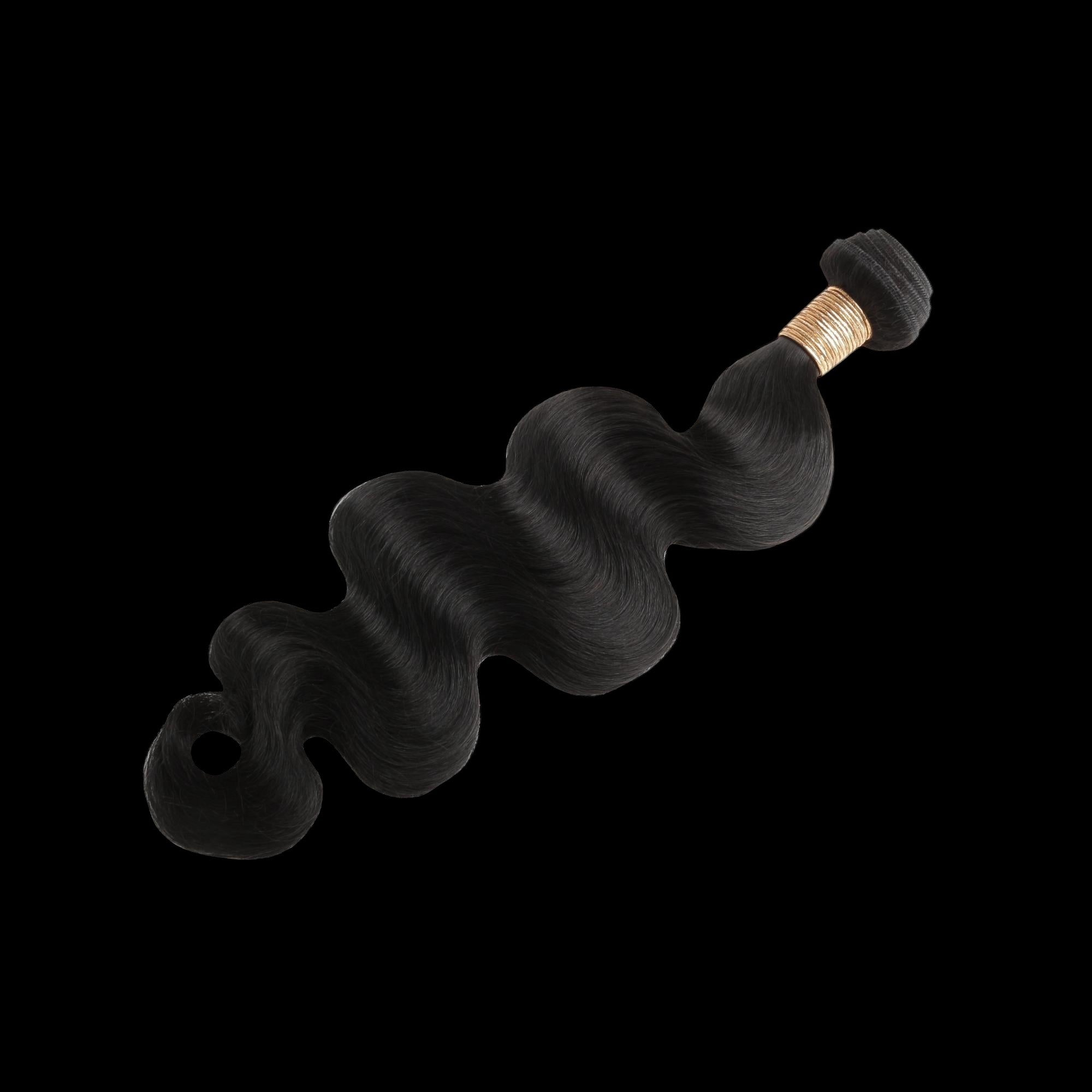 Jet Black Body Wave 100% Human Hair Bundles by Private Label