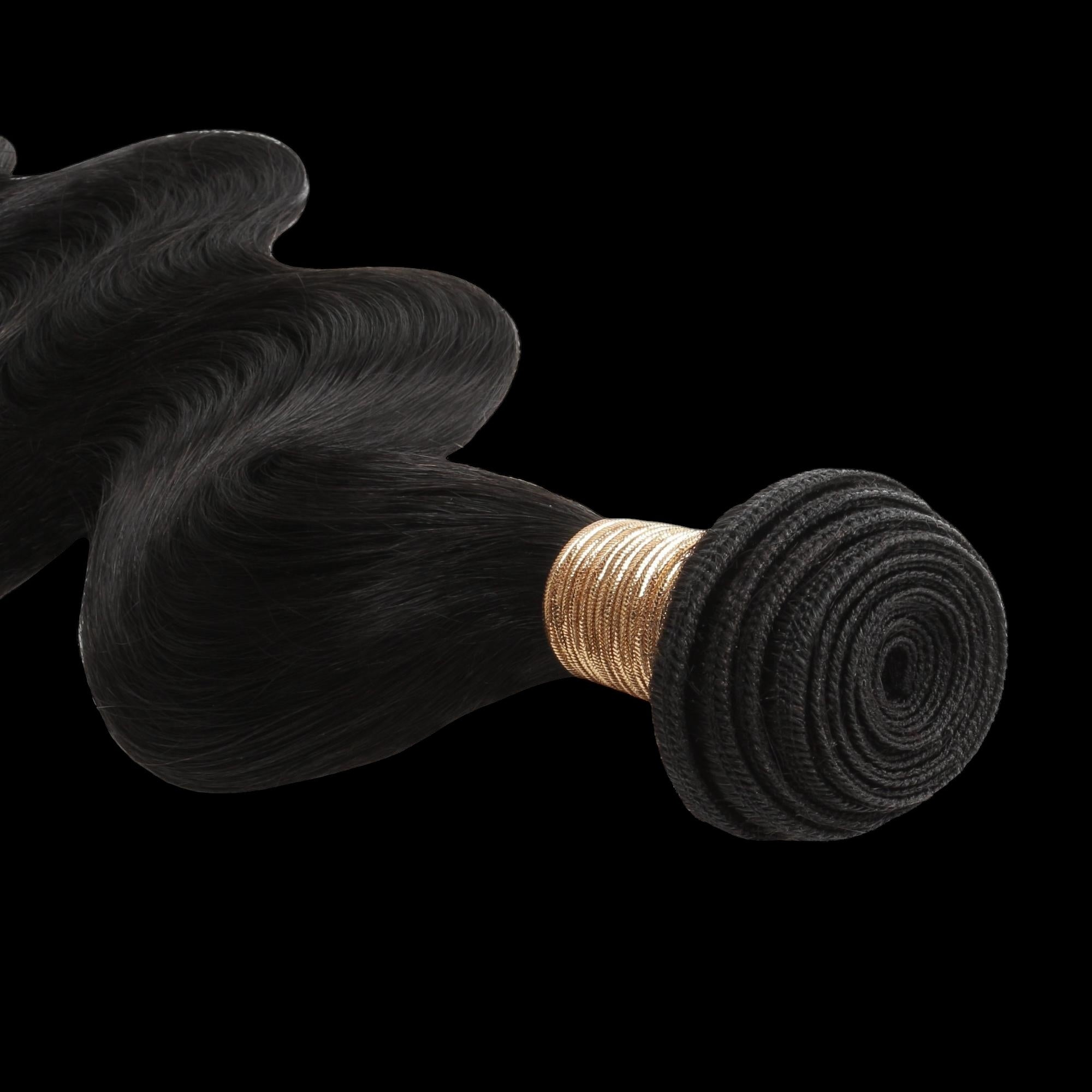 Jet Black Body Wave 100% Human Hair Bundles by Private Label