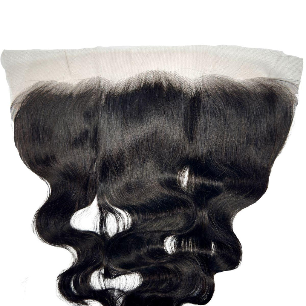 Jet Black Body Wave 13x4 HD Lace Human Hair Frontal by Private Label