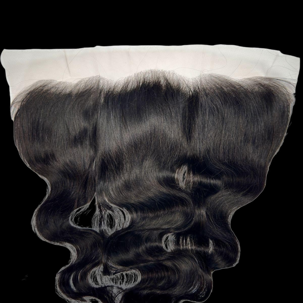 Jet Black Body Wave 13x4 HD Lace Human Hair Frontal by Private Label