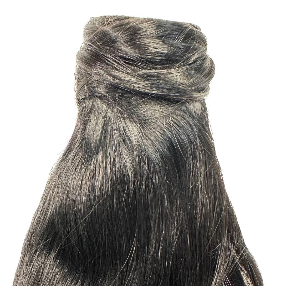Jet Black 100% Human Hair Ponytail Extension by Private Label