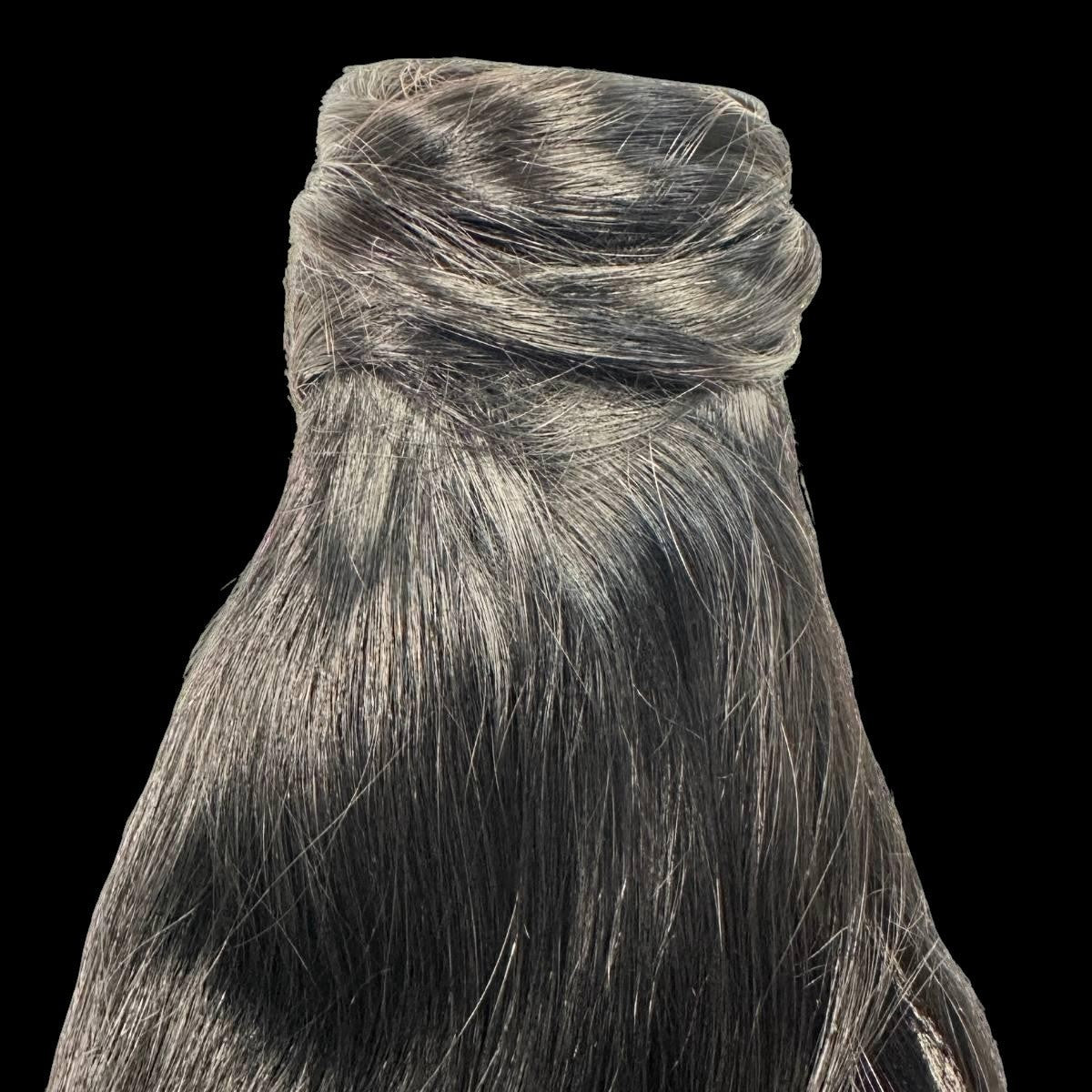 Jet Black 100% Human Hair Ponytail Extension by Private Label
